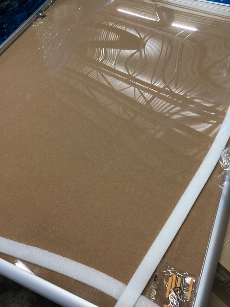 Condition photo showing Good Condition for VIZ-PRO Tamperproof Lockable Cork Noticeboard Class 1 Aluminium Framed 48x36 Inches