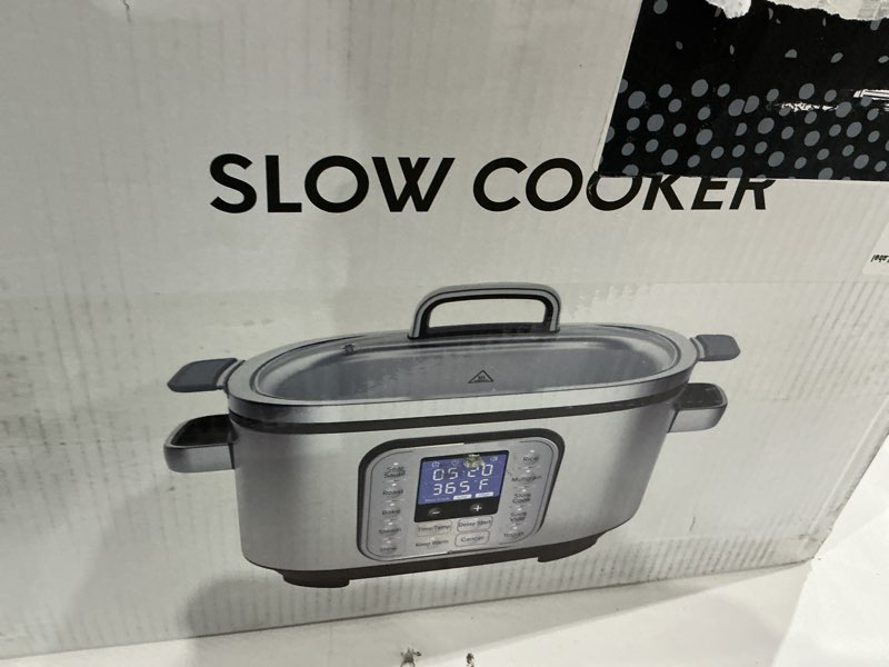 Condition photo showing Good Condition for housnat slow cooker, 10 in 1 programmable slow cooker 6qt 304 stainless steel inner pot, multi-cooker with rice, yogurt, sauté, steam, delay start & adjustable temp – for large families & entertaining
