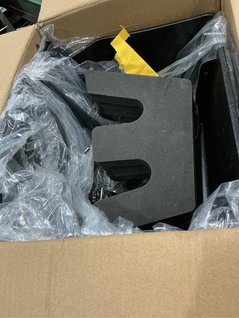 Condition photo showing Good Condition for rear truck underseat storage box, fit 2017-2026 ford f-250 f-350 super duty and 2015-2026 ford f-150 supercrew crew cab heavy duty rear under back seat box organizer, anti slip matte black 2017-2026 f-250