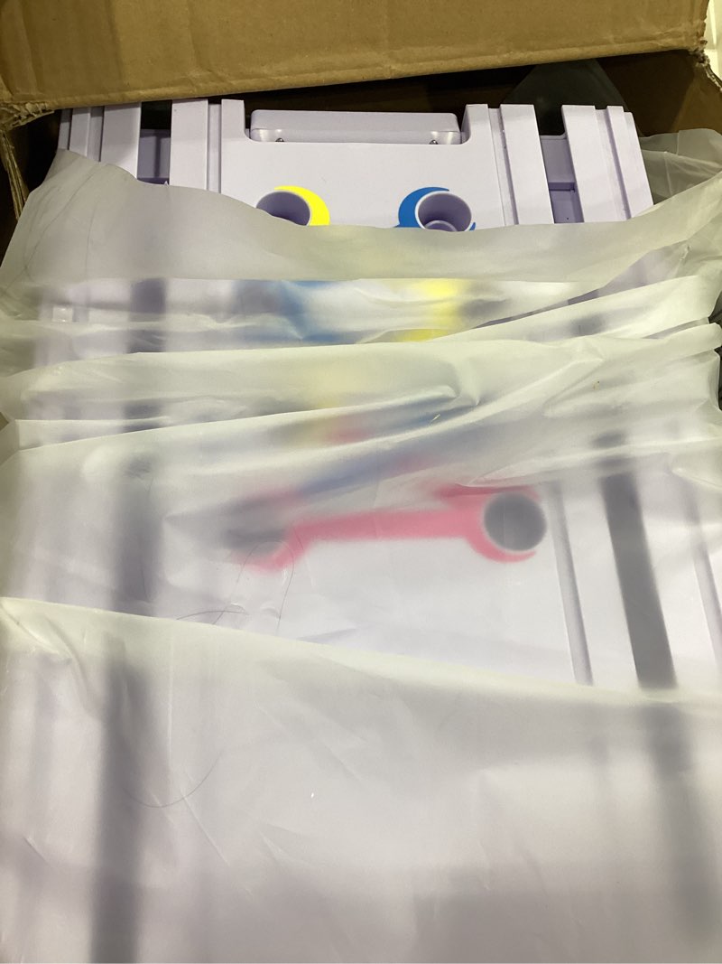 Condition photo showing Good Condition for Pilates Board, Foldable Pilates Reformer Set for Home Workout with Timer, Multifunctional Portable Reformer Pilates Machine at Home Pilates Equipment A-Purple