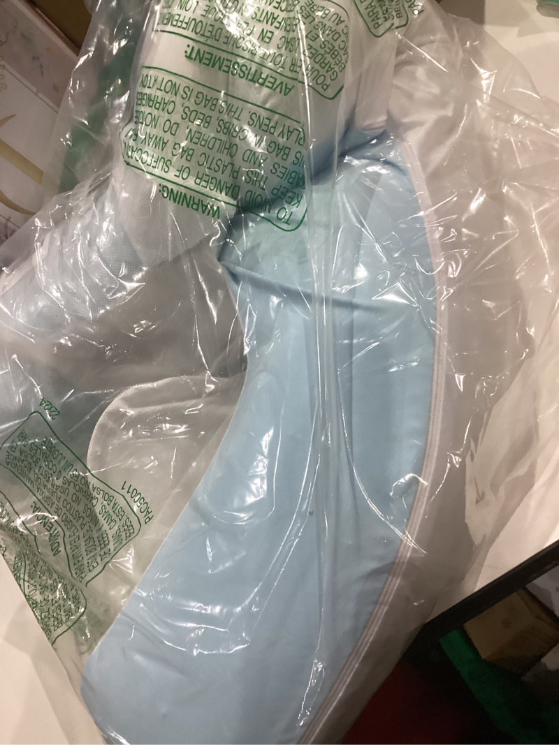 Memory Foam Face Down Pillow After Eye Surgery- Whole BBL Pillow Face Down for Stomach Sleep, Massage-Blue