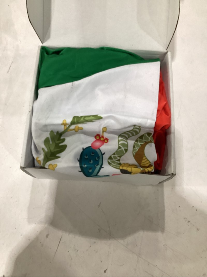 Condition photo showing As Is for mexico flag car hood cover 3.3x5ft 100% polyester,elastic fabrics can be washed,car bonnet banner