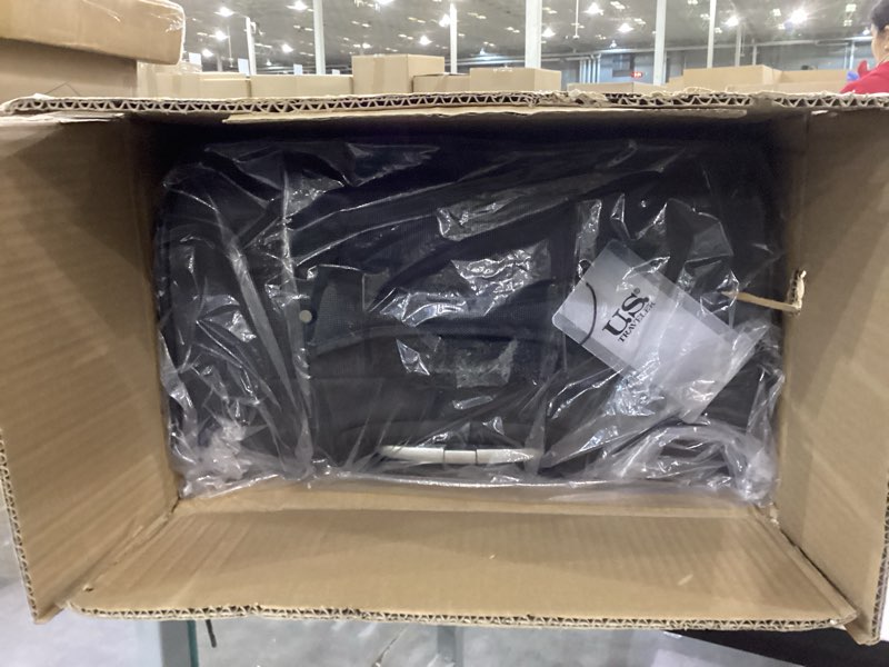 Condition photo showing New/Like New for U.S. Traveler Anzio Softside Expandable Spinner Luggage, Dark Grey, Checked-Large 30-Inch