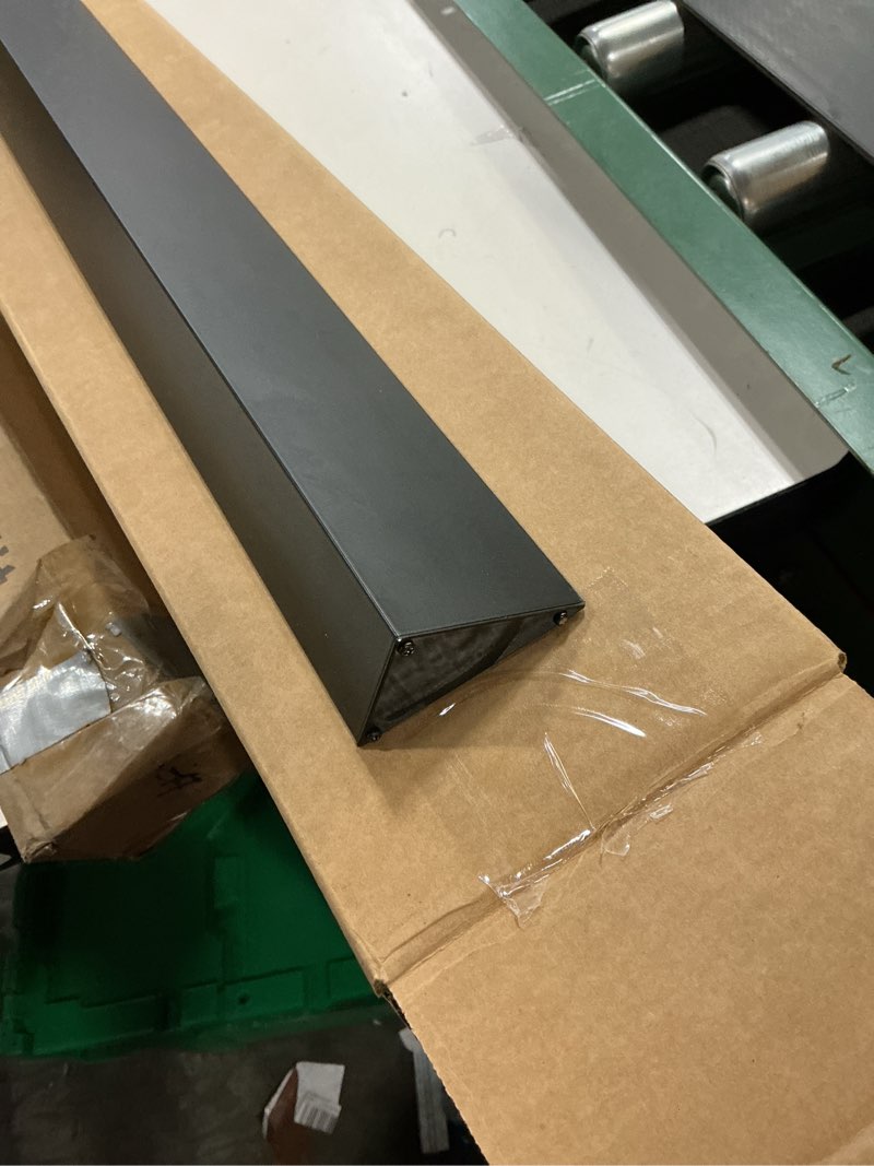 Condition photo showing As Is for 30" Slide-in Range Rear Filler Kit W10113901A, Stove Gap Universal Triangular Filler Strip, Cooktop Trim Kit Between Stove and Backsplash for Whirlpool & Most Brand, Durable Aluminum, Black
