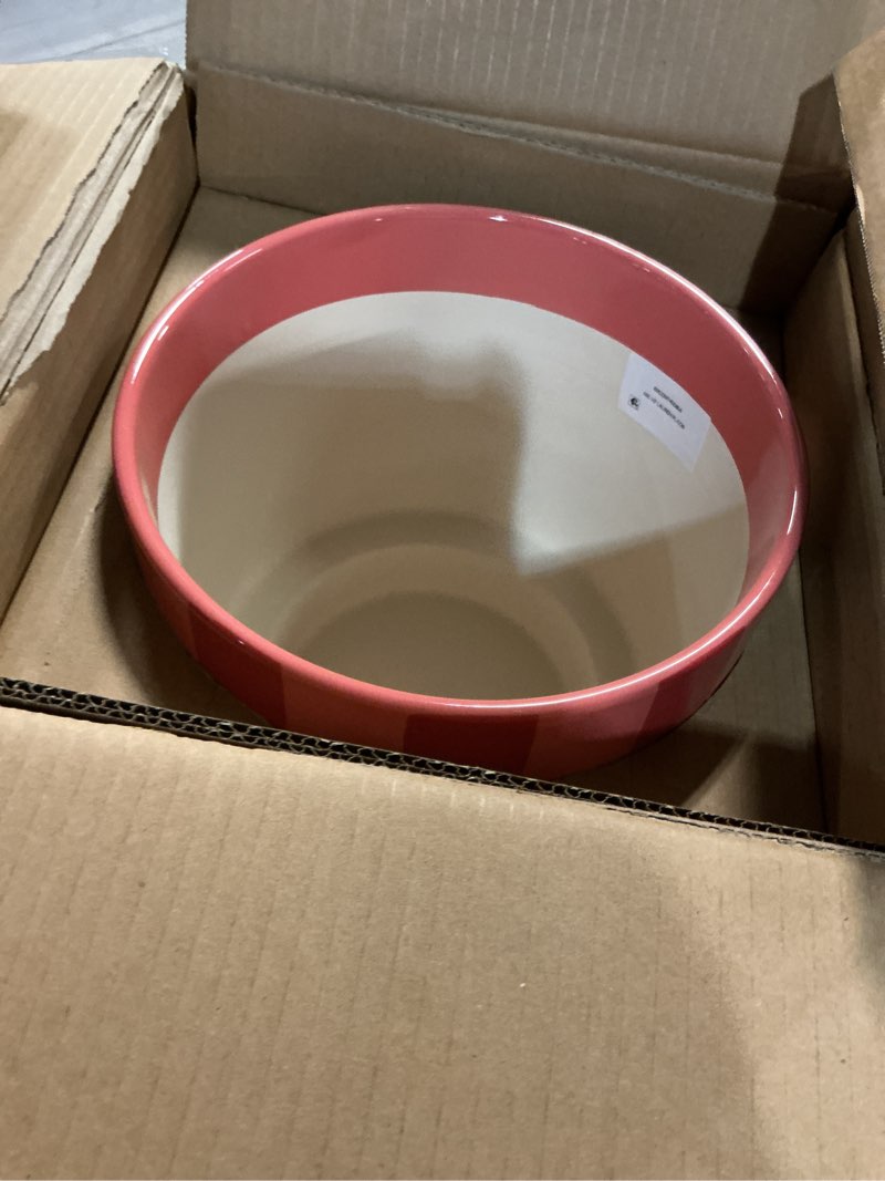 Condition photo showing Good Condition for mainstays lauren round ceramic planter, coral peony and bisque, 8.25\" x 8.25\" x 8\"