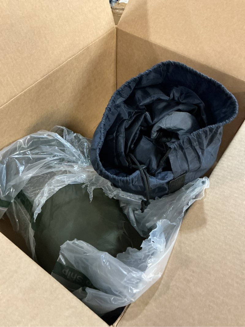 Condition photo showing Good Condition for Preboun Thermal Poncho Wearable Hooded Blanket Winter Poncho Wearable Sleeping Bag Water Resistant Windproof for Men Women Green, Navy Blue 2