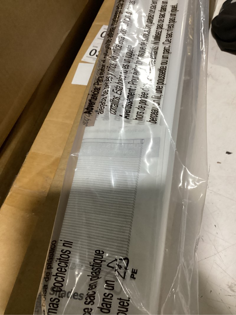 Condition photo showing Good Condition for 2 inch cordless room darkening faux wood blind - 27" w x 64" l - white, over 1,000 custom sizes starting at 18.97, inside or outside mount, venetian shades for interior windows by lumino 27"w x 64"h white