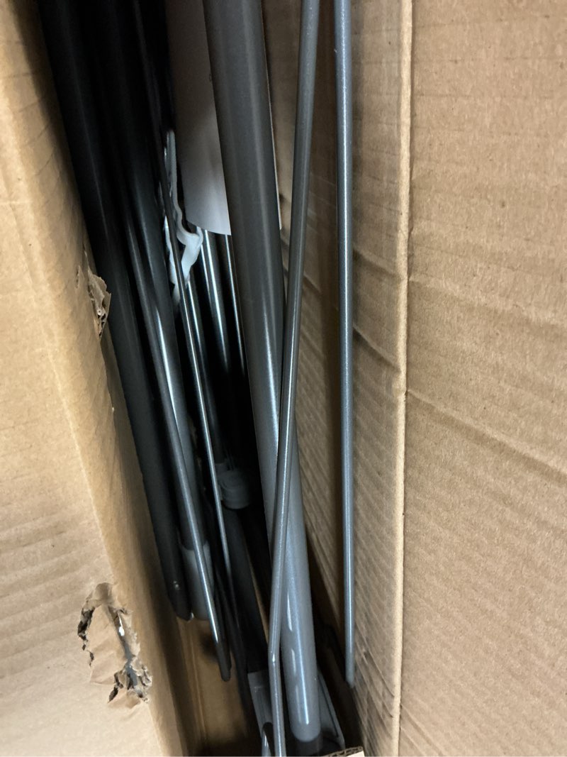 Condition photo showing As Is for Bigzzia Clothes Drying Rack Foldable, 2-Level Large Laundry Drying Rack Collapsible, Stainless Steel Drying Rack Clothing for Indoor Outdoor, Easy to Fold, 33 Drying Rails, 142cm, Gray