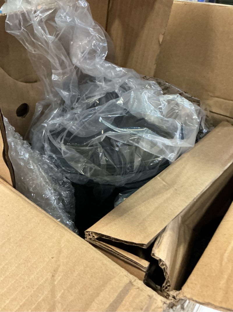 Condition photo showing As Is for COOKLEE Food Processor, 600 Watts, 6 Functions Electric Vegetable Chopper for Chopping, Mincing, Dicing, Shredding, Slicing, Purees & Dough with 12cup Processor Bowl, Food Chute & Pusher, Black