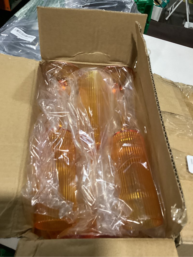 Condition photo showing New/Like New for 24 pcs ribbed coupe glasses amber plastic champagne coupe cup 10oz detachable gold rim espresso martini glass vintage margarita glassware cocktail glass disposable for thanksgiving wedding amber 12