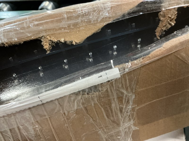 Condition photo showing New/Like New for Office Chair Mat for Carpet: 36" x 48" Plastic Heavy Duty Computer Desk Mats with Lip for Low Flat and No Pile Carpeted Floor - Clear Rug Pad for Rolling Chairs Office Work Home Gaming Rectangle