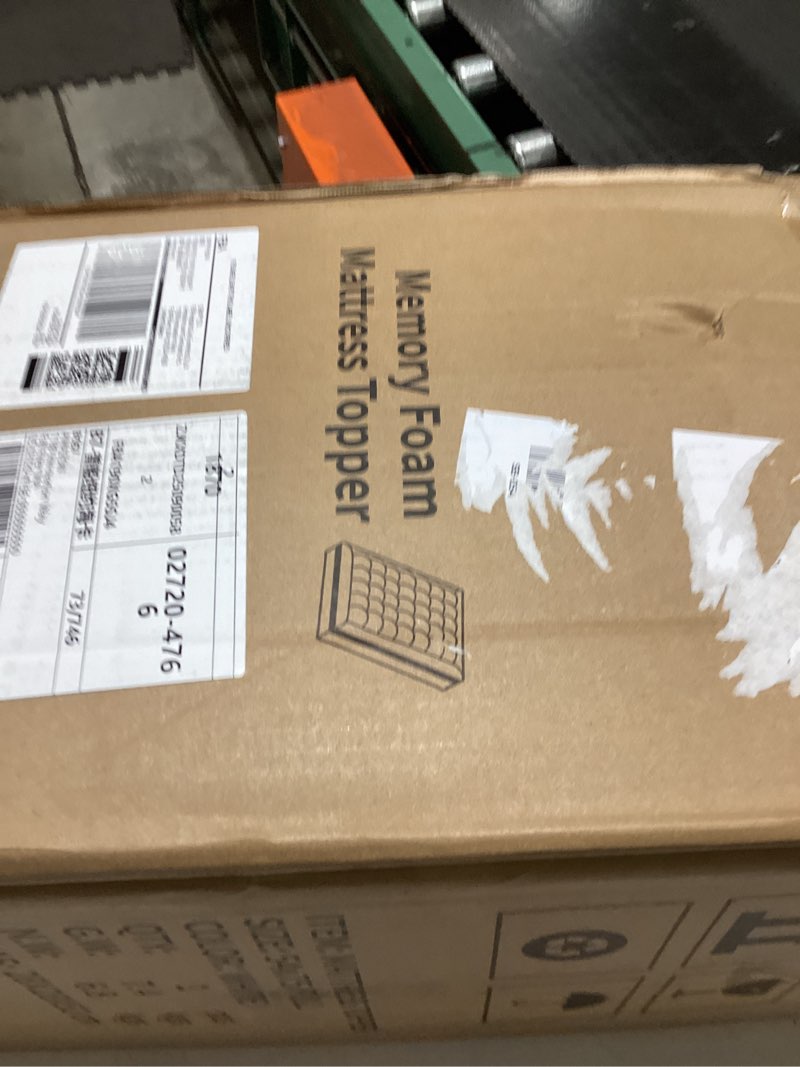 Condition photo showing New/Like New for ELEMUSE Full Size Dual Layer 3 Inch Memory Foam Mattress Topper, 2 Inch Cooling High Density Memory Foam Bed Pad and 1 Inch Plush Feel Pillow Top Mattress Topper Cover for Back Pain Relief Full Plush Support(white)