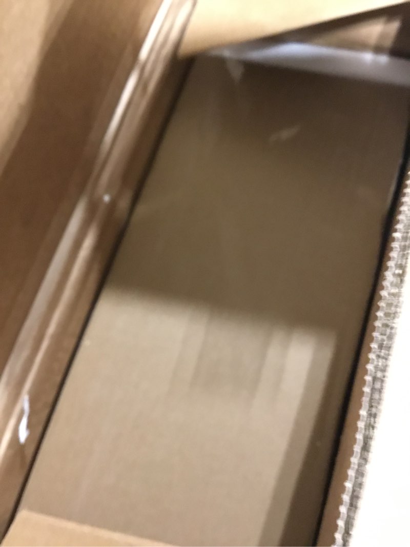 Condition photo showing Good Condition for ChooChoo Bathroom Floor Cabinet, Modern Bathroom Storage Cabinet with 4 Doors and Adjustable Shelves, Freestanding Cupboard for Living Room, Kitchen Pantry, White White 14.17"D x 25.59"W x 43.31"H