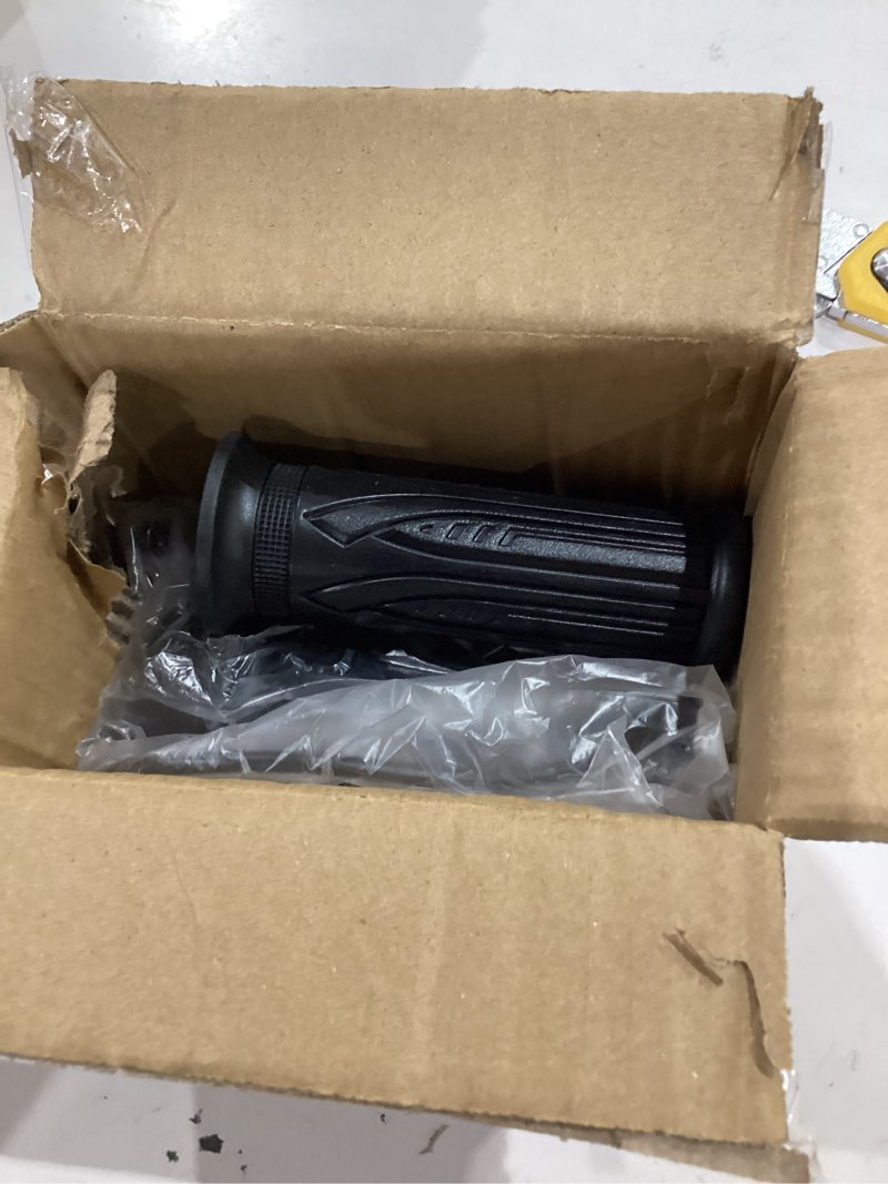 Condition photo showing As Is for electric bike 20x full twist throttle, right handle throttle electric motorcycle accelerator electric bike accessories for 12v 24v 36v 48v 52v 60v 72v, waterproof plug