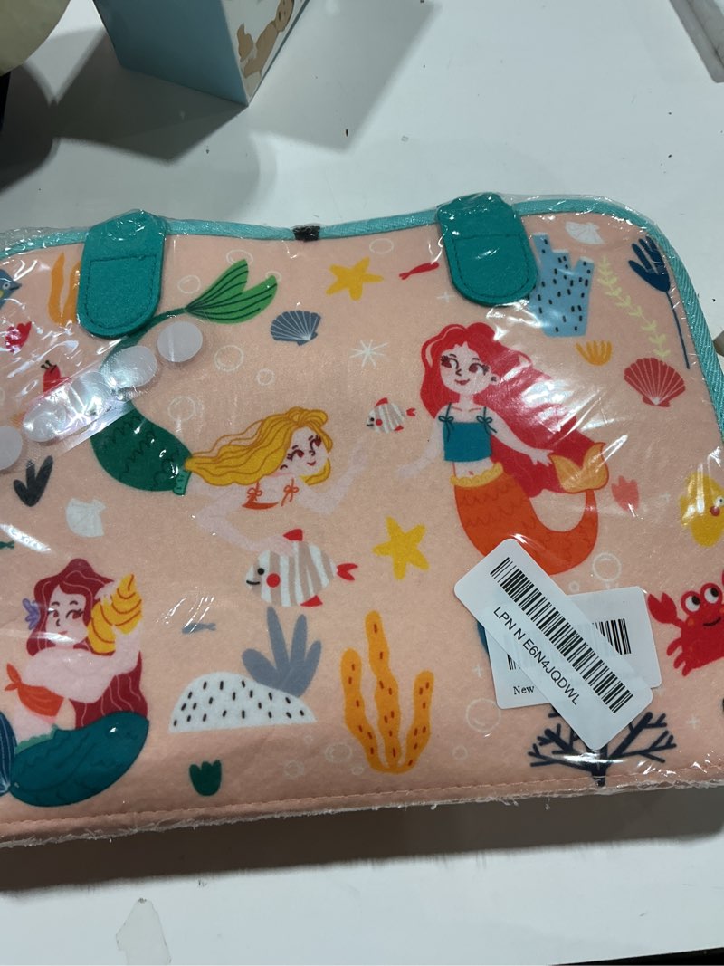 Condition photo showing Good Condition for teefrye toddler busy board montessori toys for toddlers 1-3 year old educational activity book board sensory travel toys ages 2-4 preschool learning fine motor skills toy quiet book gift for kids pink