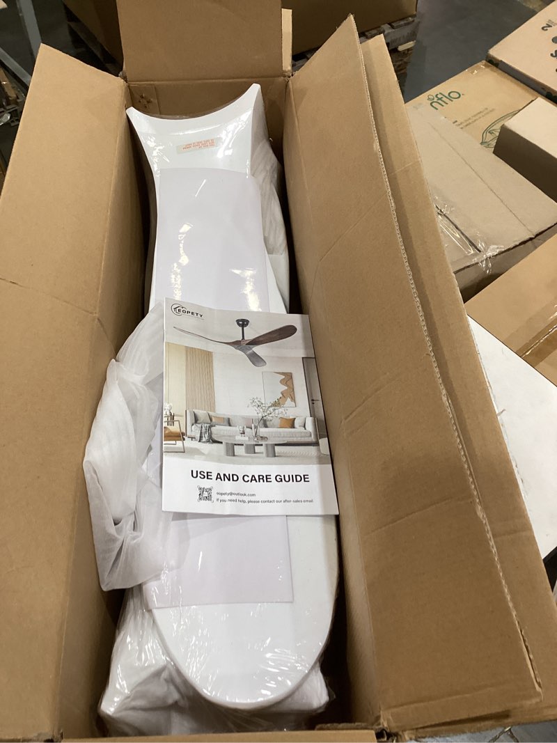 Condition photo showing Good Condition for 52 inch white ceiling fan no light ?wood outdoor ceiling fans for patios living room bedroom dc reversible modern ceiling fan without light with remote control