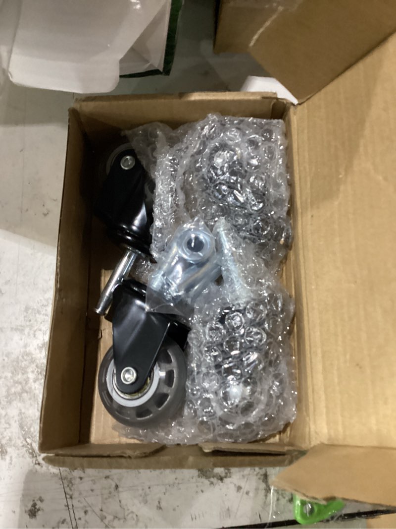 Condition photo showing New/Like New for 2" rubber caster wheels, casters set of 4 black casters 5/16" x 1 1/2" (7.9 x 38mm) wheels pole with sleeve for shop vac wet dry vacuums caster, furniture?set of 4 heavy duty?