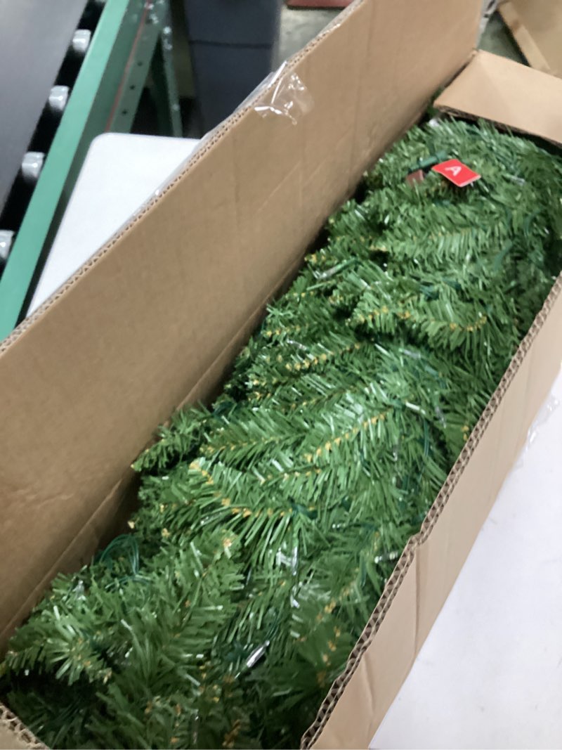 Condition photo showing Good Condition for 6.5FT Pre-lit Pencil Christmas Tree Spruce with Remote Control, 300 Warm White Multi-Color Lights, Artificial Hinged/Slim/Skinny/Feel Real/Realistic for Home, Holiday Decoration Dual Color LED 6.5