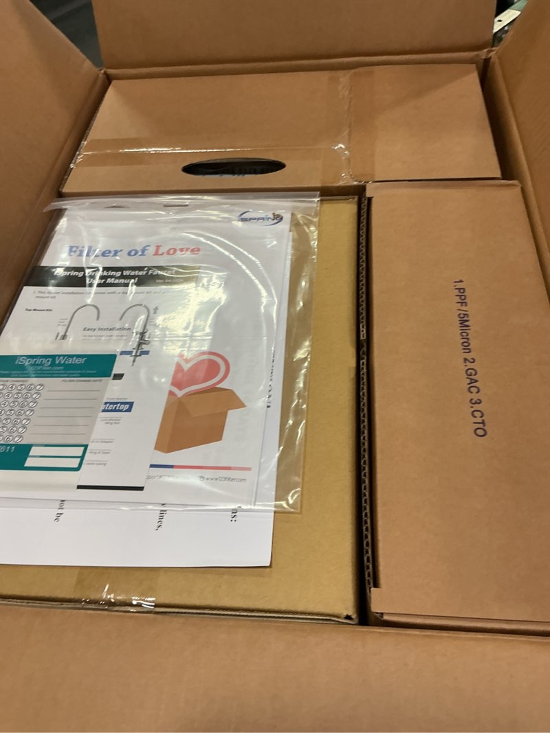 Condition photo showing Good Condition for iSpring RCC7AK, NSF Certified, 75 GPD, Alkaline 6-Stage Reverse Osmosis System, pH+ Remineralization RO Water Filter System Under Sink, Patented Top-Mounted Faucet Design for Easy Installation