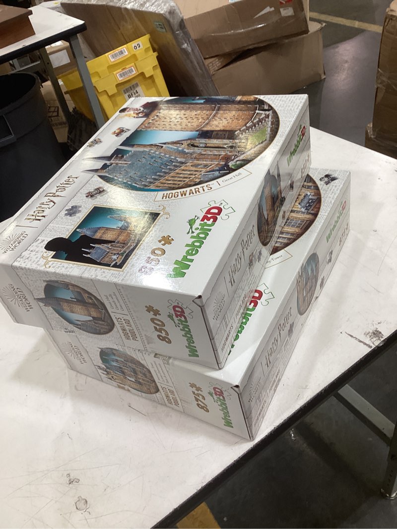Condition photo showing New/Like New for wrebbit3d hogwarts castle 3d puzzle for teens and adults | great hall astronomy tower bundle | 1725 jigsaw puzzle pieces | not just an ordinary model kit for adults | great gift for harry potter fans