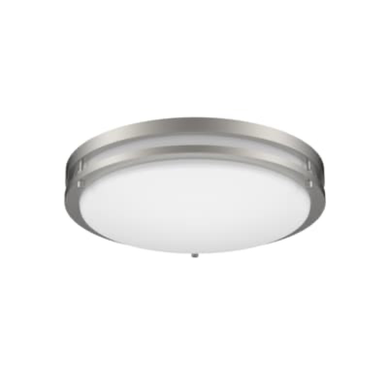  project source 1 -light 14-in satin nickel integrated led flush mount light