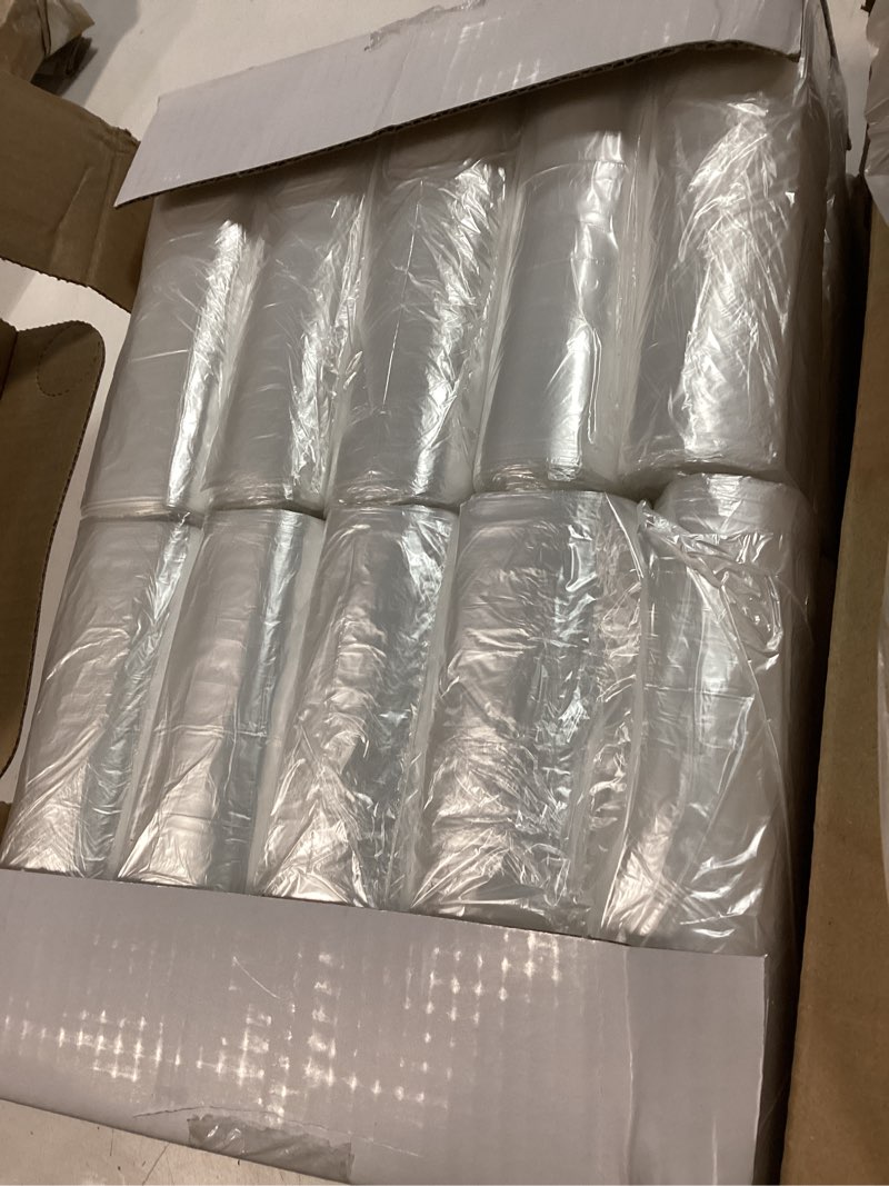 Condition photo showing Good Condition for TYPLASTICS Trash Can Liner - Wholesale 1000 Count Garbage Bags on Perforated Roll 7-10 Gallon Multipurpose for Office Bathrooms Business Home Commercial and Industrial Needs 24" x 24" 50 Count (Pack of 20)