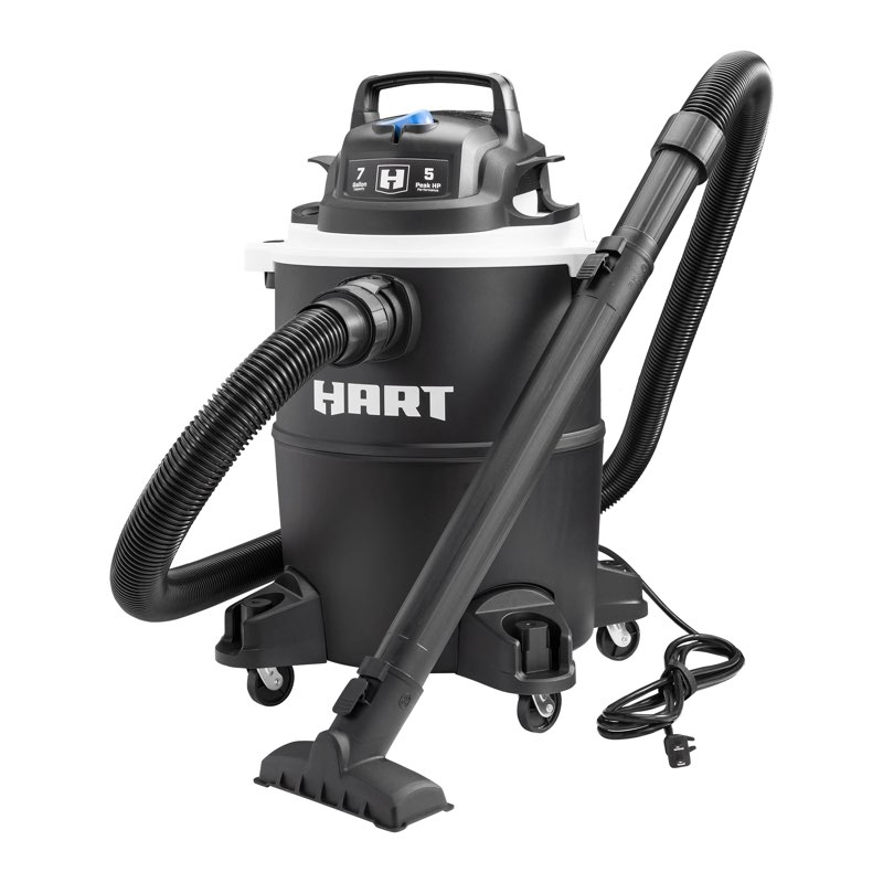 hart voc708pf 3701 7 gallon 5 peak hp poly wet/dry vacuum with blower function