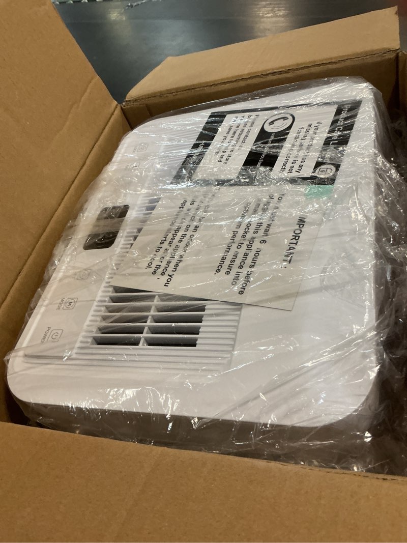 Condition photo showing Good Condition for humlabs 52 pints dehumidifier for home, 4500 sq. ft dehumidifier for basement with drain hose, 3 modes, ultra quiet, auto defrost and 24hr timer, for bedroom, garage, rv and large room white 52 pint