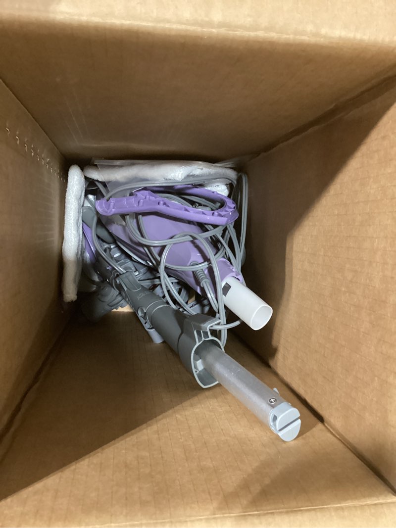 Condition photo showing As Is for Shark Steam Pocket Mop with 2 Washable Double-sided Pads, Steam Sanitization, Swivel Steering, Lightweight, Steam Cleaner for Sealed Hard Floors, Hardwood, Marble, Tile, Purple, S3501 Steam Pocket Essentials