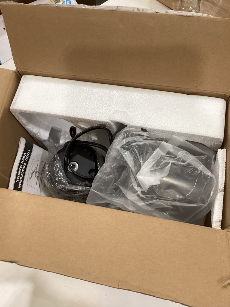 Condition photo showing Good Condition for Kitchen in the box Food Processors, 400W Powerful Small Meat Grinder & Food Chopper Electric Vegetable Chopper with One 8-Cups Bowl & S Blades for Meat/fish/Vegetable/Baby Food 8cup(1bowl)