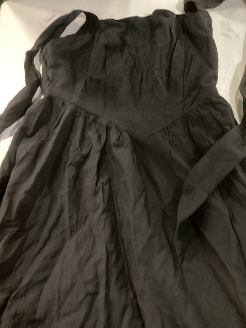 Condition photo showing Good Condition for zesica women's summer sleeveless halter midi dress 2026 off shoulder high waist flowy beach wedding guest long dresses black s