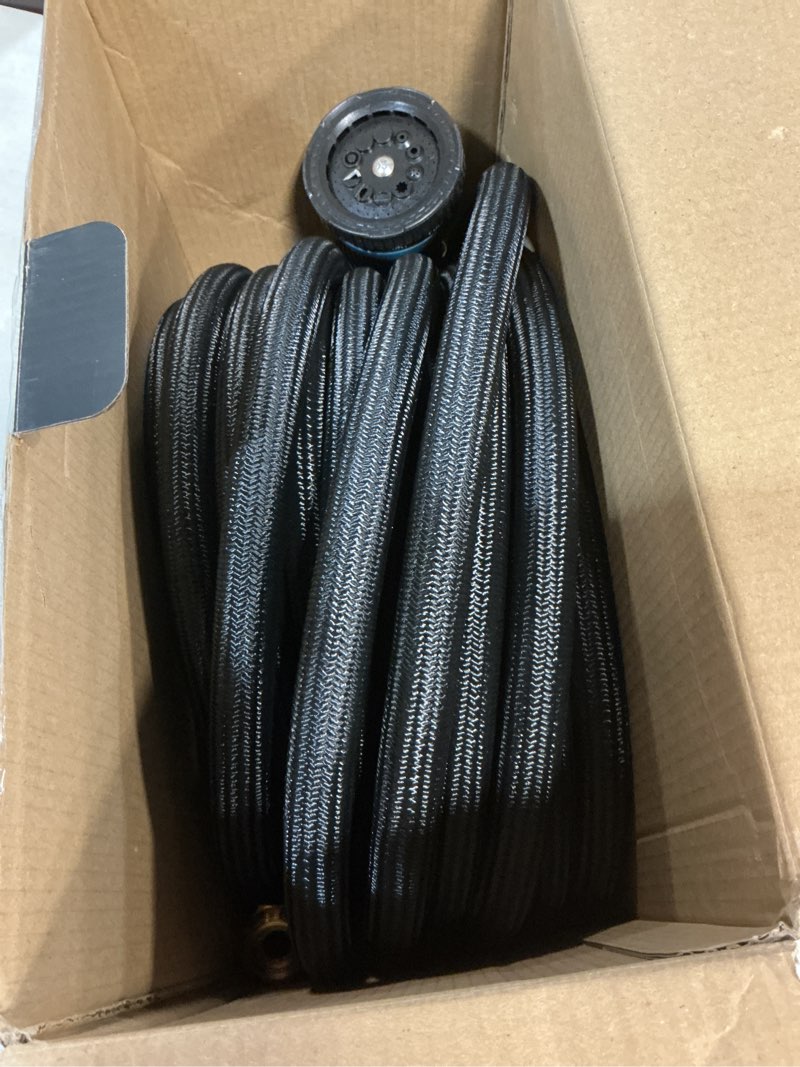 Condition photo showing Good Condition for garden hose 75ft non-expanding, lightweight hose with 10-function nozzle, leak-proof, no-knot, easy to carry, wear-resistant, sturdy 3/4ght flexible water hose for yard garden outdoor