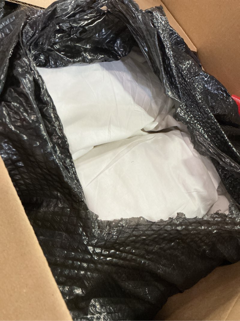 Condition photo showing As Is for Martha Stewart Goose Feather Down Fiber Cotton Comforter Queen Size, Feather Duvet Insert Queen, Hotel Collection Hypoallergenic Comforter 58oz All Season Medium Warmth 90 x 90 Inch White White/All Seasons Queen