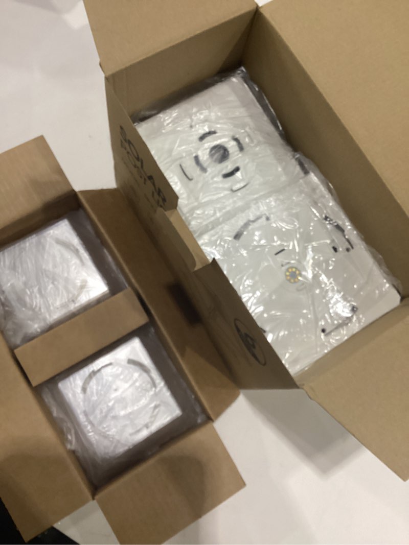 Condition photo showing New/Like New for solar post cap lights outdoor 6 pack, 2 mode bright fence post solar lights outdoor waterproof, deck fence post cap light solar powered for 4x4 4.5x4.5 5x5 posts in garden decor