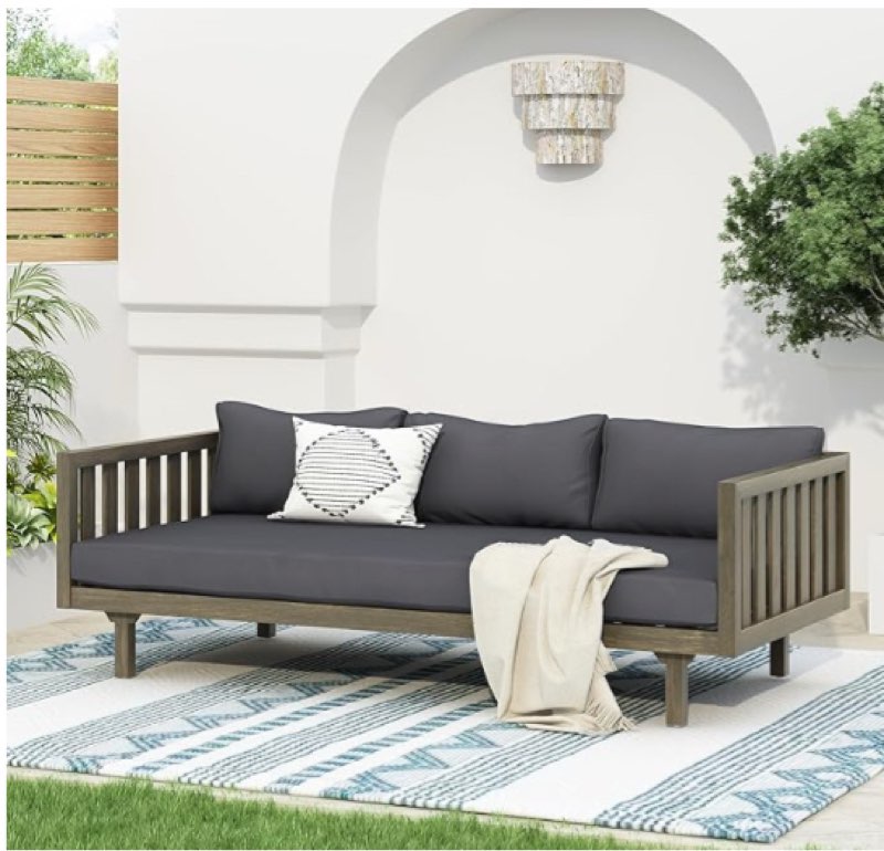 Outdoor Patio Daybed with Cushions