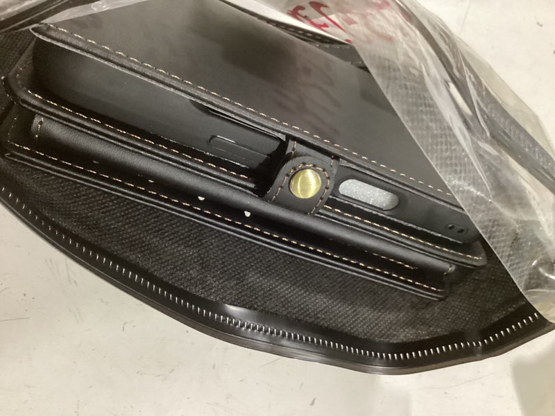 Condition photo showing New/Like New for for Wallet Case Compatible with iPhone 16 Pro,Multi-Function Detachable 2 in 1 Magnetic iPhone 16 Pro Case Wallet,Flip Strap Zipper Card Holder Phone Case with Shoulder Straps (Black) Black iPhone 16 pro