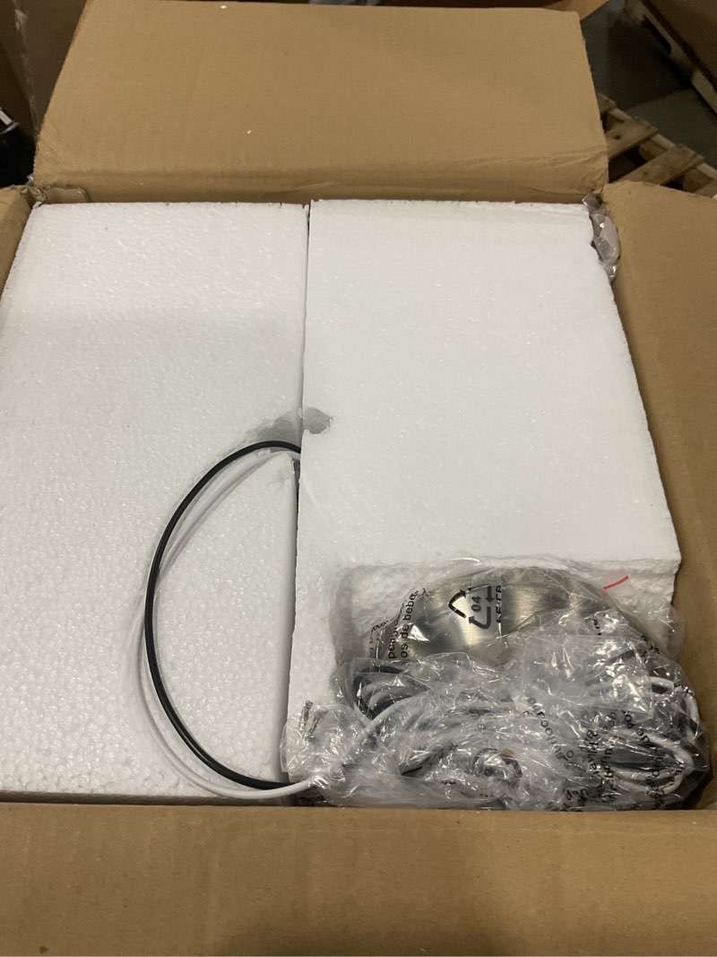 Condition photo showing Good Condition for 10in brushed nickel pendant light globe glass kitchen island pendant light fixtures modern frosted glass hanging light milky white ball pendant lights for kitchen sink dining room entry bathroom milky glass brushed nickel