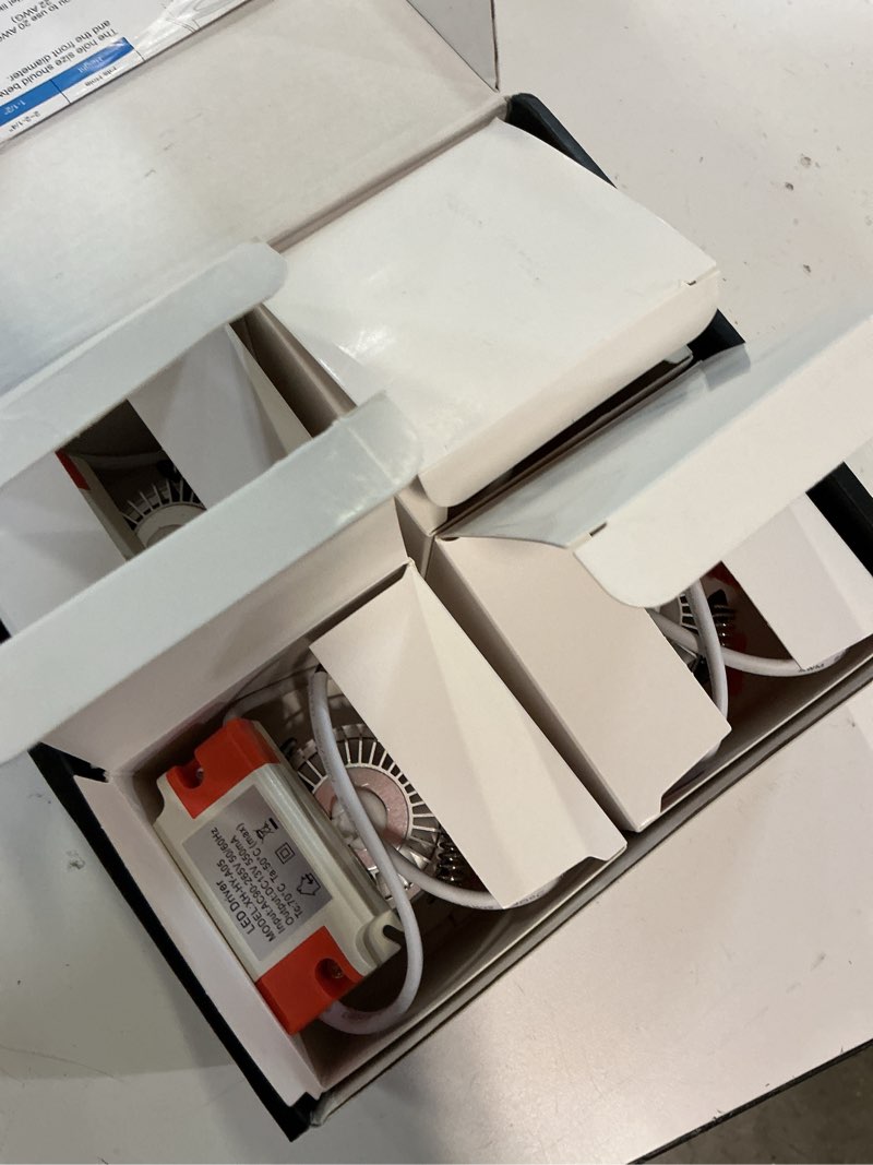 Condition photo showing Good Condition for lightingwill 2 inch recessed lighting, smart wifi led downlight, 5w led ceiling light compatible with alexa/google assistant, dimmable rgb & 2700k-6500k, 120v with led driver (4 pack) white trim 4 pack