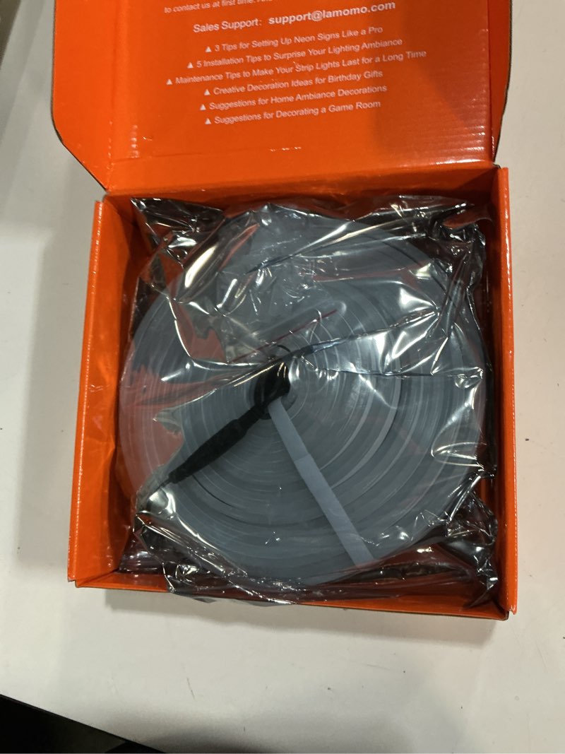 Condition photo showing Good Condition for lamomo neon rope lights, 49.2ft white ip65 waterproof led strip lights, 24v 6000k silicone 1800 leds neon lights for indoor, bedroom, living room white 49.2ft
