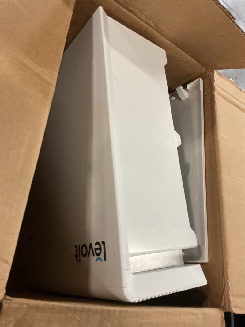 Condition photo showing As Is for (similar) levoit air purifier for home large room up to 1073ft² with air quality monitor, aham verifide, smart wifi, washable pre-filter, hepa sleep mode for pets, allergies, dust, pollen, vital 100s-p, white white air purifier