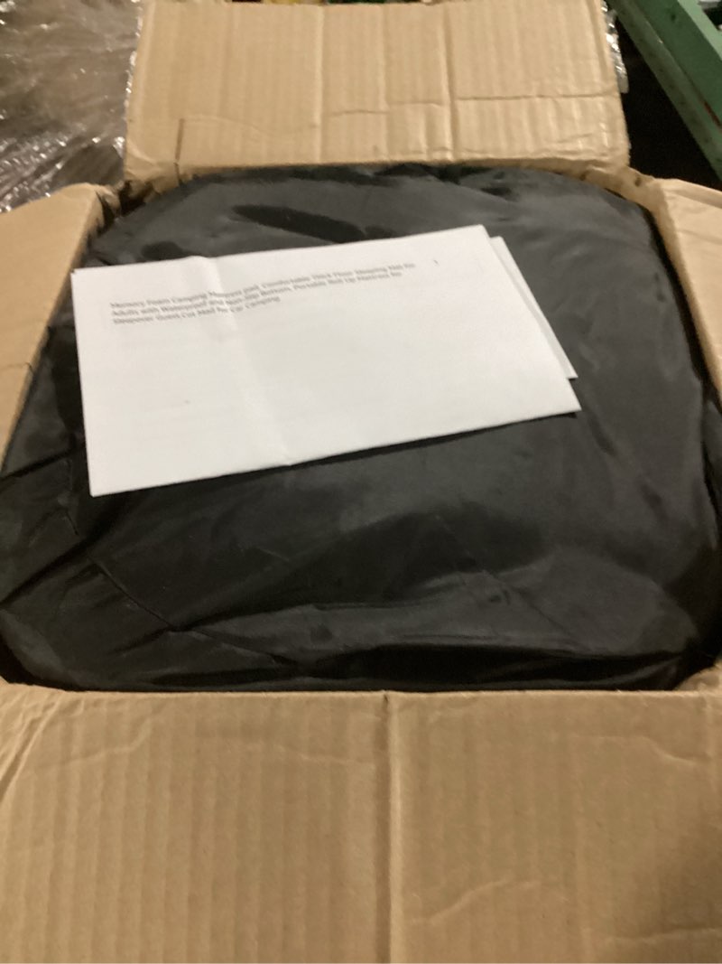 Condition photo showing New/Like New for memory foam camping mattress pad, comfortable thick floor sleeping mat for adults with waterproof and non-slip bottom, portable roll up mattress for sleepover guest,cot mad for car camping