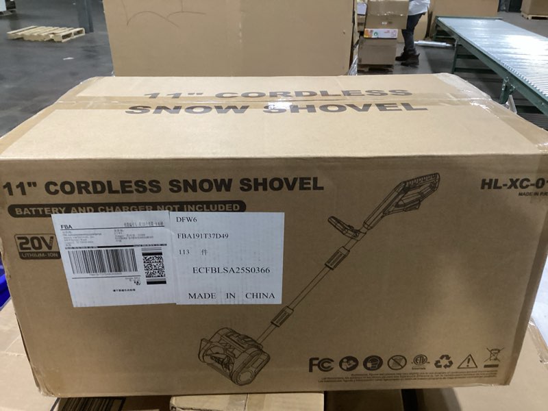 Condition photo showing New/Like New for Cordless Snow Shovel Compatible with DeWalt 20V MAX Battery (Tool Only), 11" Lightweight Electric Snow Blower with 20FT Max Throw & Adjustable Handle, Snow Thrower for Driveway, Deck, Patio & Steps