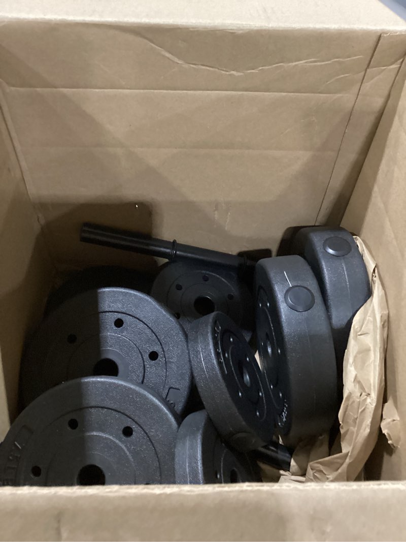 Condition photo showing item condition for Yaheetech Adjustable Dumbbells Weight Set Dumbbell Weights Exercise & Fitness Equipment w/ 4 Spinlock Collars for Women & Men Home Gym Strength Training Black 33 pounds similar items 