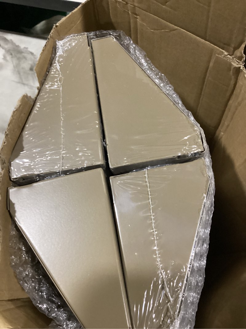 Condition photo showing Good Condition for landhoow 4 pcs 18 inch baseboard register vent covers, brown heavy duty steel air diffuser with adjustable lever for floor/wall duct openings - easy install hvac supply diffuser 18 inch brown 4