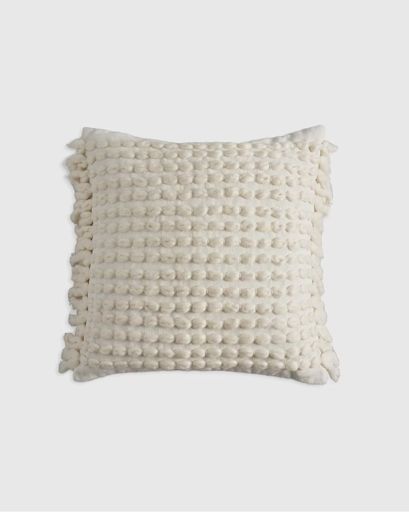 dana wool fringe pillow cover size: 20x20