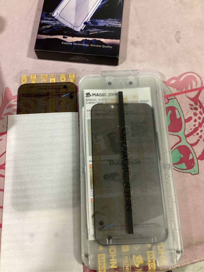 Condition photo showing New/Like New for magic john 3rd gen upgraded for iphone 13/13pro/14/16e privacy screen protector 6.1 inch,25°anti-spy screen,shockproof tempered glass,auto dust-removal,bubble free,easy installation,2 pack iphone 13/14/13pro/16e-6.1”