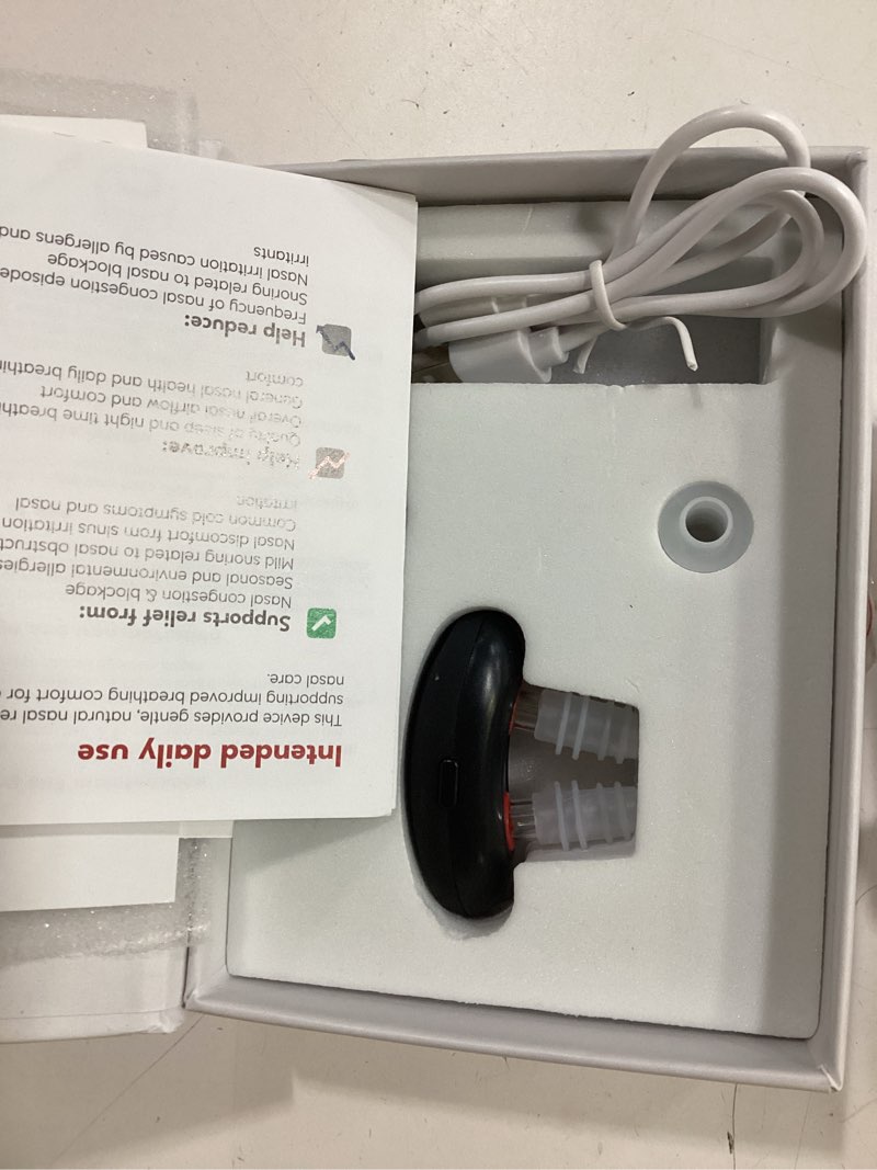Condition photo showing New/Like New for original nomore red light therapy for nose – led nasal device for dry nose & sinus comfort, no more colds, usb-rechargeable light therapy