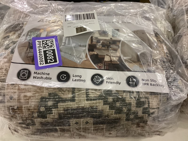 Condition photo showing New/Like New for RESARE-6FT Round Rug-Circle Rugs for Living Room Bedroom-Washable Soft Brown Rugs for Reading Corner-Non Slip Rug for Nursery 6x6 6ft X 6ft Brown