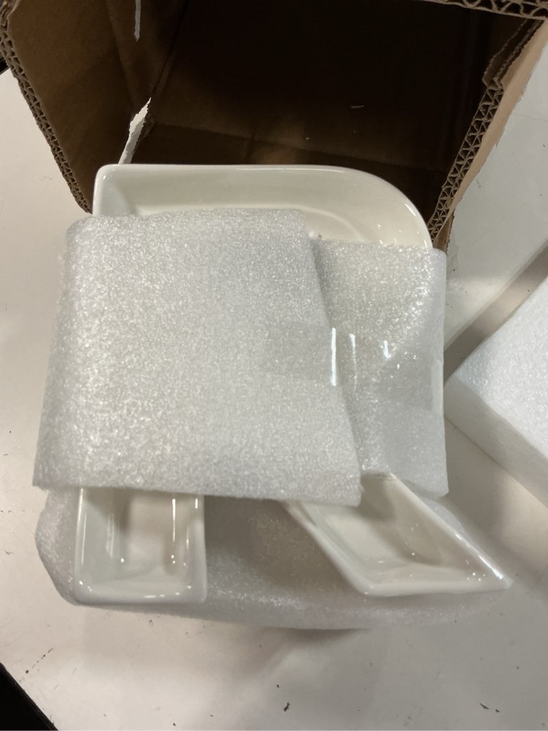 Condition photo showing Good Condition for silifine 4 pcs grad letter charcuterie boards 2026 graduation ceramics letters fillable box small white reusable alphabet food serving tray platter for candy graduate gift graduation party decor grad 4