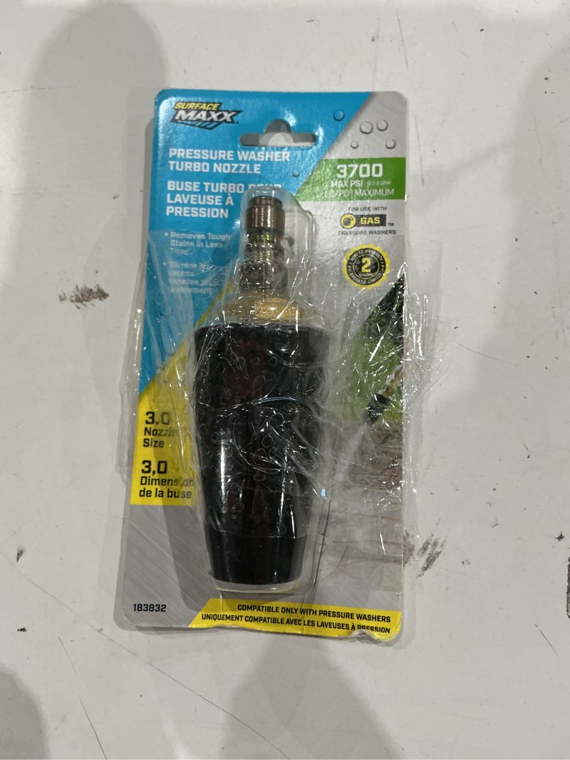 Condition photo showing Good Condition for surfacemaxx turbo nozzle 3700 psi